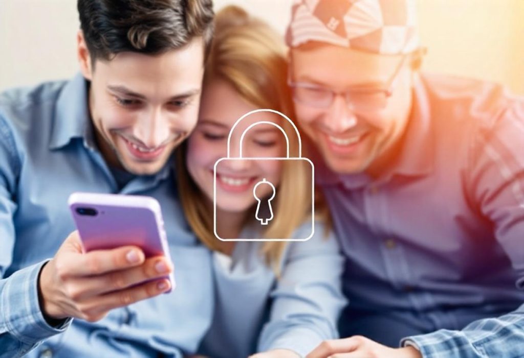 family using a mobile VPN for financial security and cryptocurrency protection