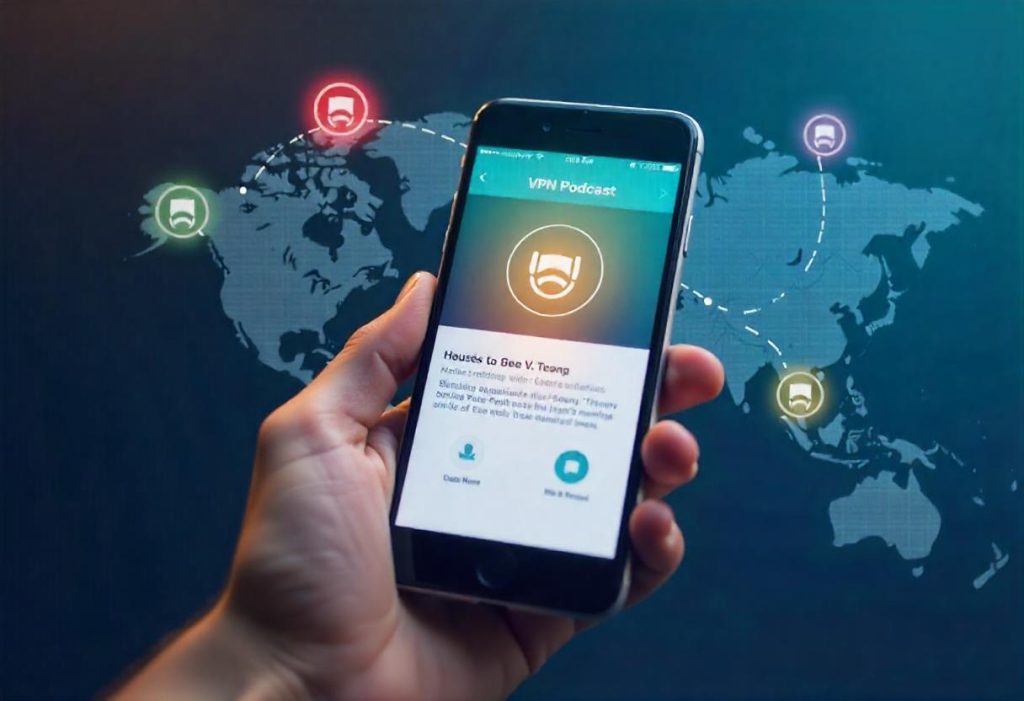 Enjoying region-free podcast streaming with a mobile VPN app for Android