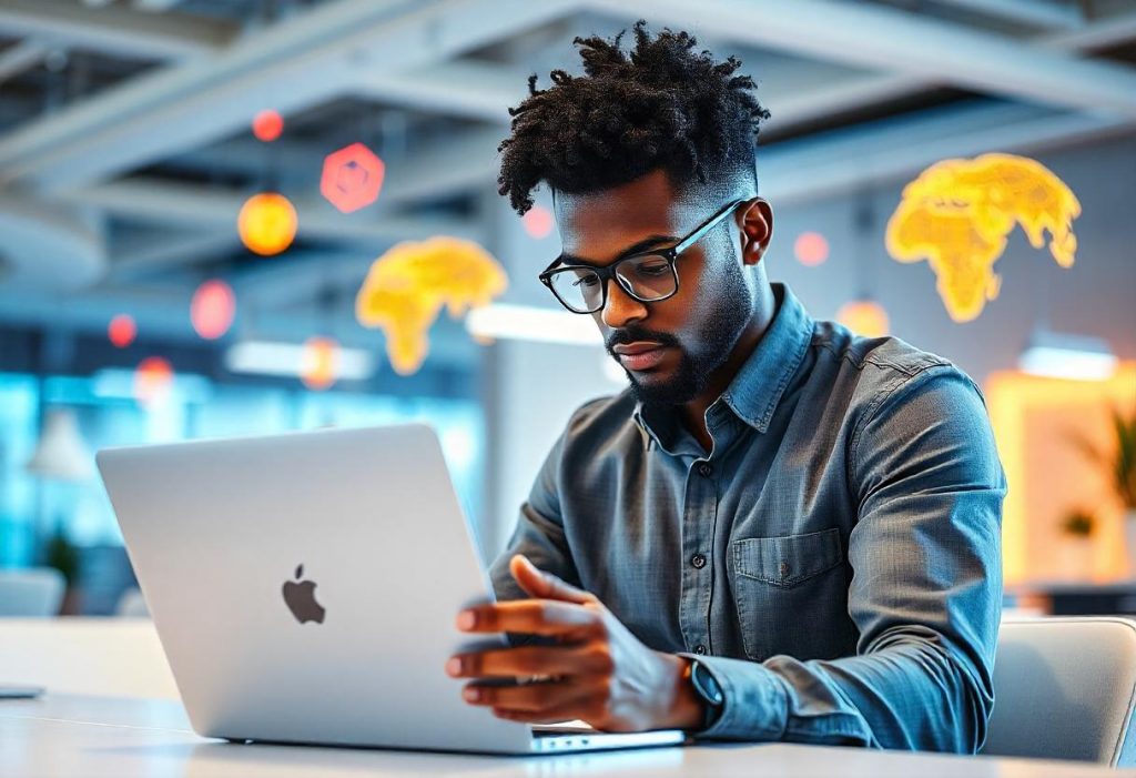 A corporate IT manager using a mobile VPN app on an Android device to ensure secure remote work connections.